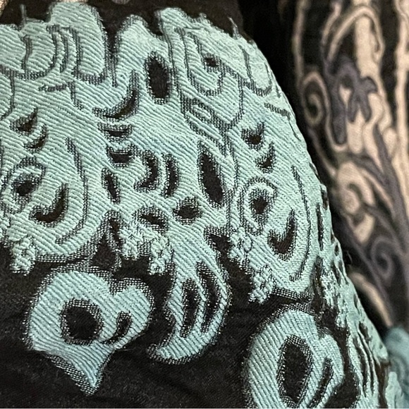 Max Edition Textured Print Elasticized Bodice Dress Sz M - Picture 10 of 13